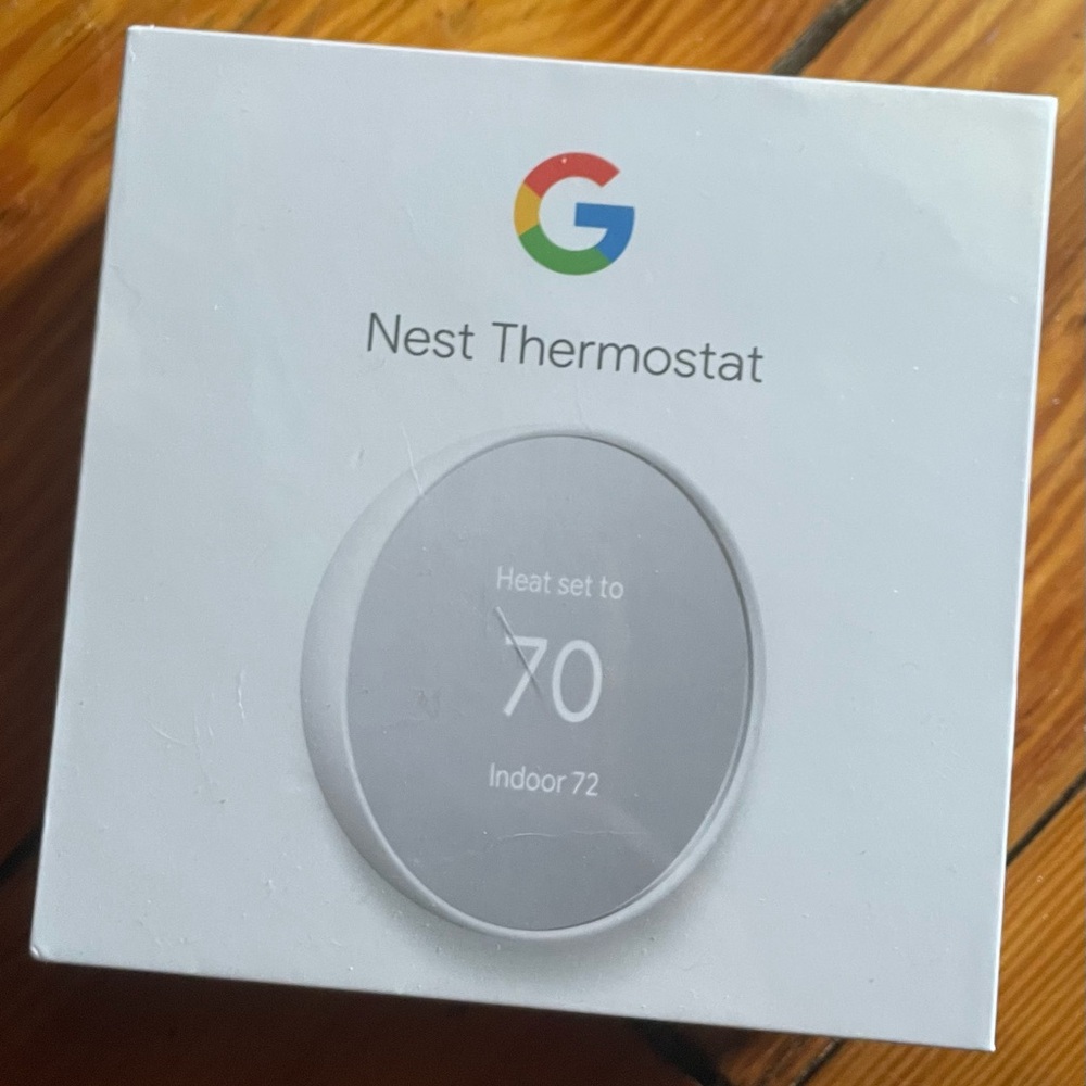 Google Nest Thermostat - Gray and White